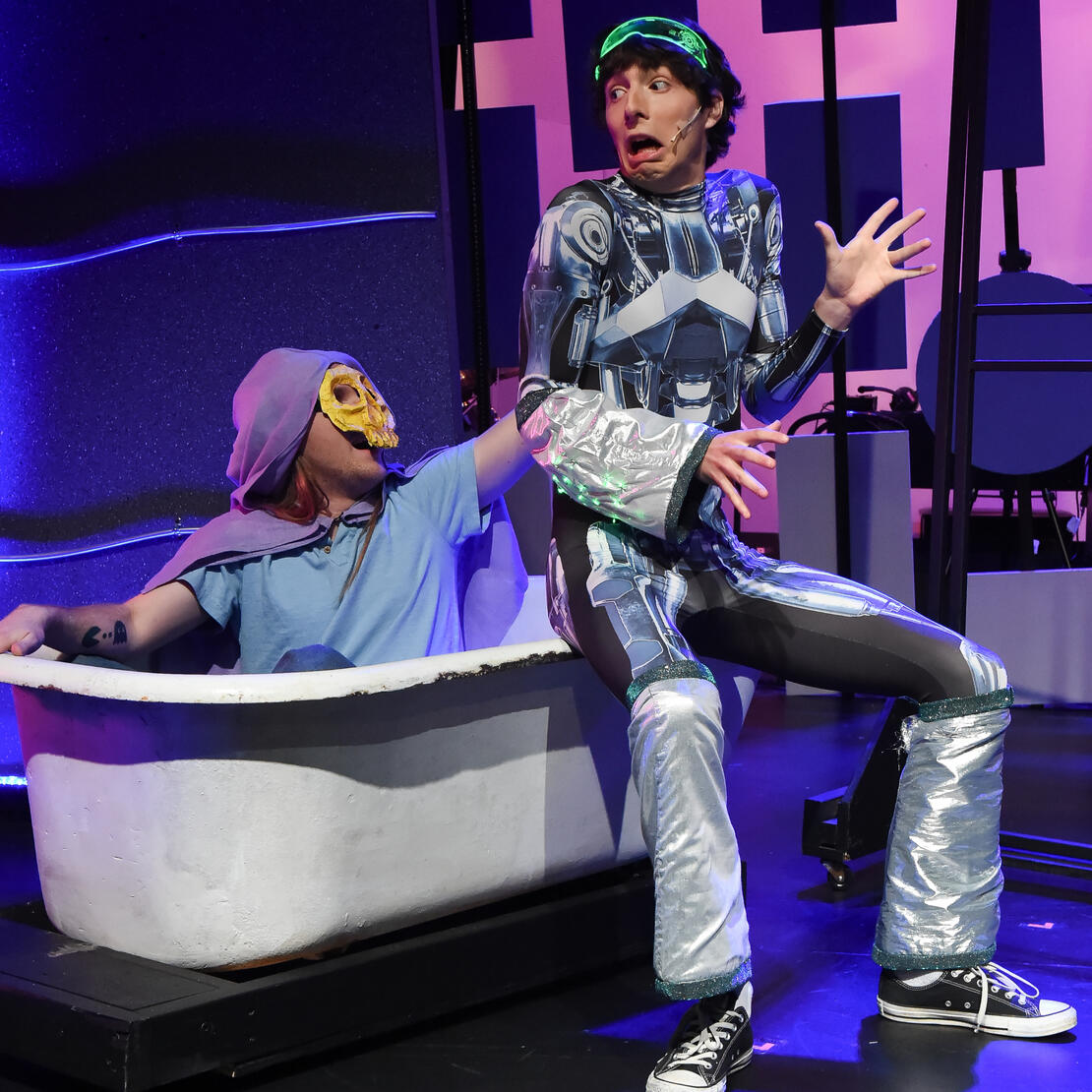 Michael and Jeremy in their Halloween costumes