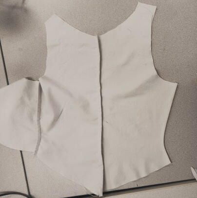 Sewing a sailors vest for TAMUCC's production of The Penelopiad